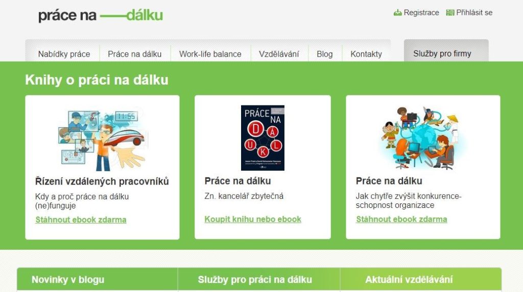 práce z domova - na dálku